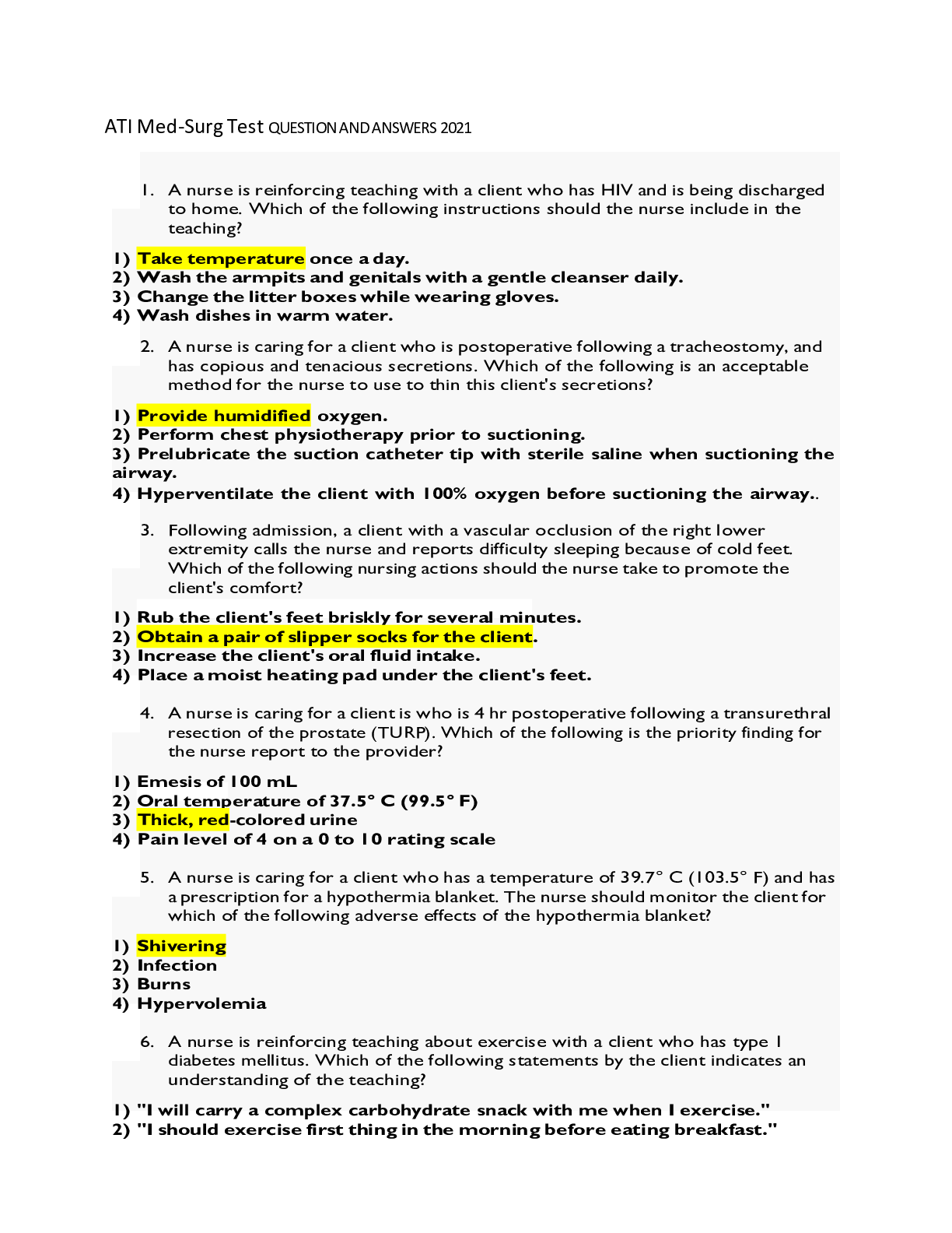 Preview image of medical-surgical .docx document